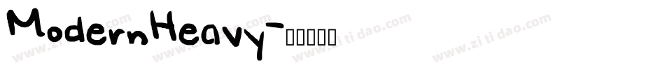 ModernHeavy字体转换