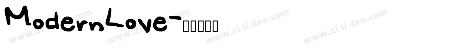 ModernLove字体转换