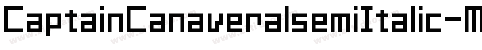 CaptainCanaveralsemiItalic-MaMY字体转换
