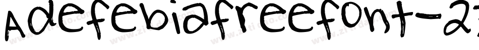 Adefebiafreefont-2zPW字体转换
