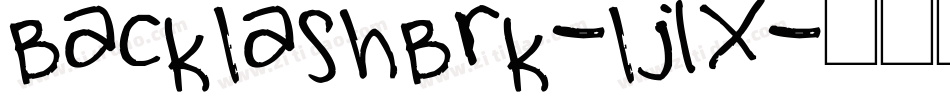 BacklashBrk-lj1X字体转换