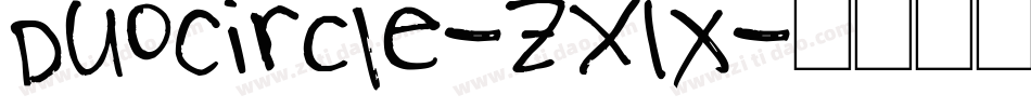 DuoCircle-ZX1x字体转换