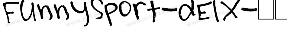 FunnySport-dE1X字体转换