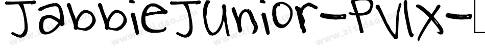JabbieJunior-PV1x字体转换
