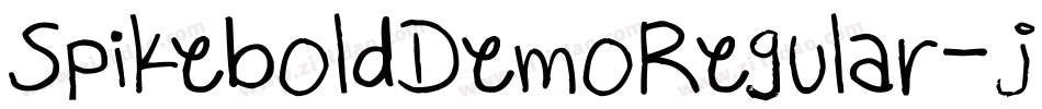 SpikeboldDemoRegular-j009字体转换