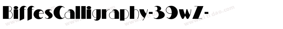 BiffesCalligraphy-39wZ字体转换