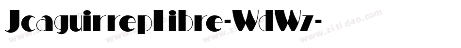 JcaguirrepLibre-WdWz字体转换