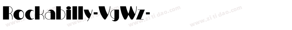 Rockabilly-VgWz字体转换