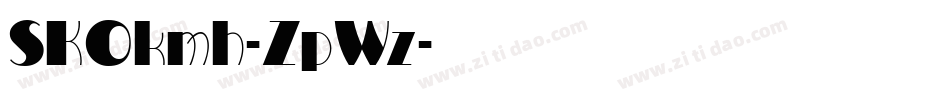 SK0kmh-ZpWz字体转换