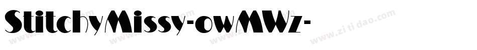 StitchyMissy-owMWz字体转换