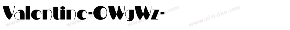 Valentine-0WgWz字体转换