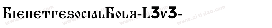 BienetresocialBold-L3v3字体转换