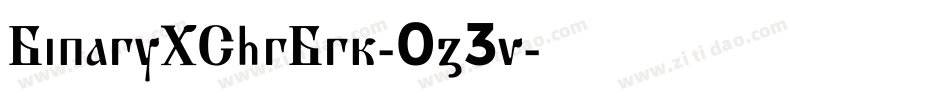 BinaryXChrBrk-0z3v字体转换