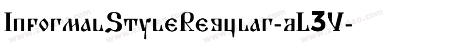InformalStyleRegular-dL3V字体转换