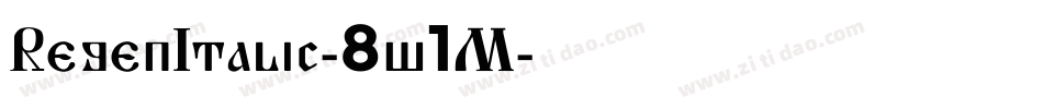 RegenItalic-8w1M字体转换