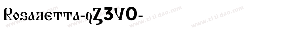 Rosadetta-qZ3V0字体转换