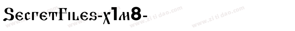 SecretFiles-x1m8字体转换
