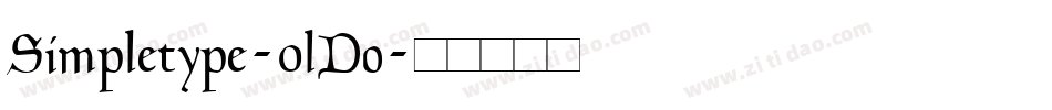 Simpletype-0lDo字体转换