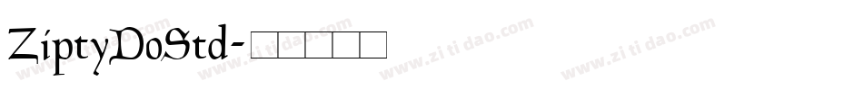 ZiptyDoStd字体转换