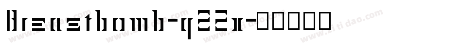 Breastbomb-qZ2x字体转换