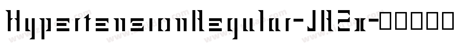 HypertensionRegular-JR2x字体转换 HypertensionRegular-JR2x字体转换
