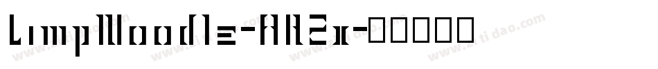 LimpNoodle-AR2x字体转换