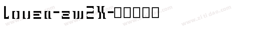 Lovea-zw2X字体转换