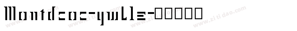 Montdcoc-ywL1e字体转换