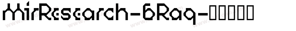 MirResearch-6Raq字体转换