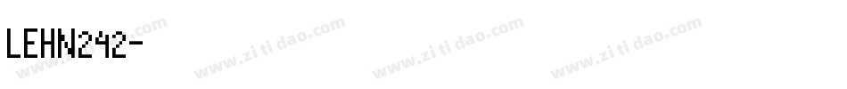 LEHN242字体转换