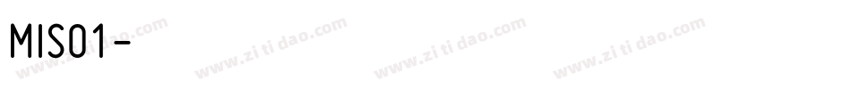 MISO1字体转换