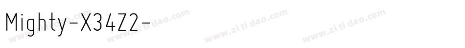 Mighty-X34Z2字体转换