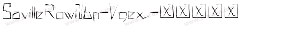 SavilleRowNbp-Vgex字体转换