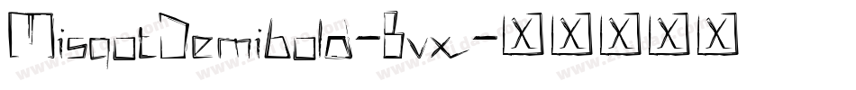 MisqotDemibold-Bvx字体转换