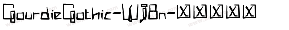 GourdieGothic-WJ8n字体转换