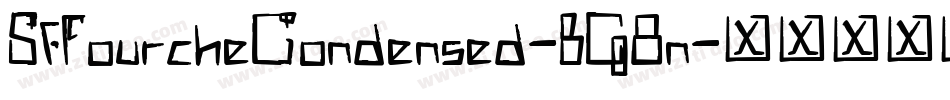 SfFourcheCondensed-BG8n字体转换