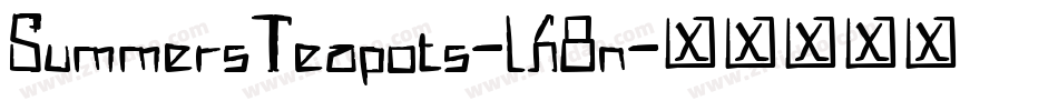 SummersTeapots-LA8n字体转换