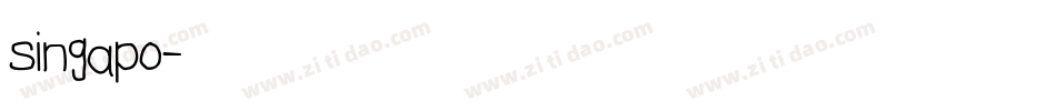 singapo字体转换