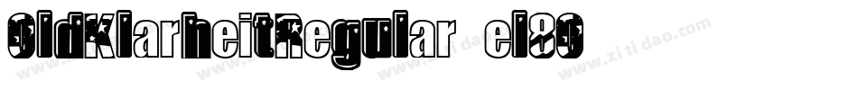 OldKlarheitRegular-el8O字体转换
