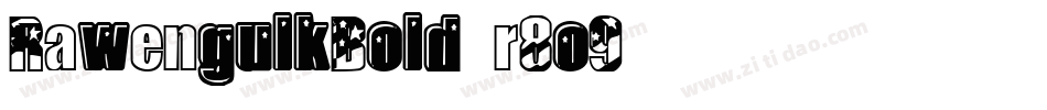 RawengulkBold-r8o9字体转换