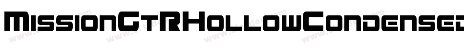 MissionGtRHollowCondensedItalic-vEKO字体转换