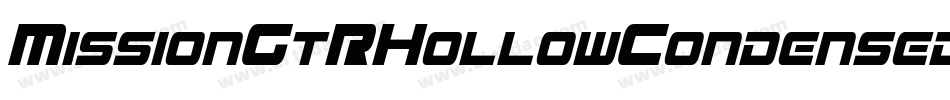 MissionGtRHollowCondensedItalic-vEKO字体转换