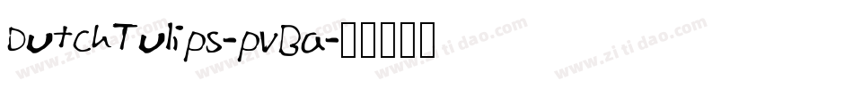 DutchTulips-pvBa字体转换
