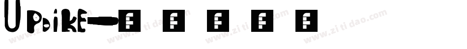 Updike字体转换
