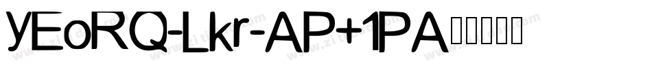 Mixedalpha-G5LG字体转换