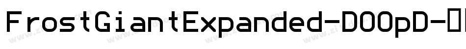 FrostGiantExpanded-DOOpD字体转换