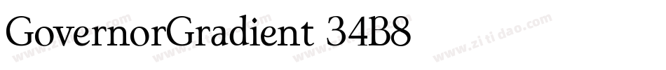 GovernorGradient-34B8字体转换