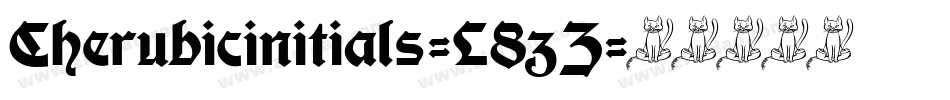 Cherubicinitials-L8zZ字体转换