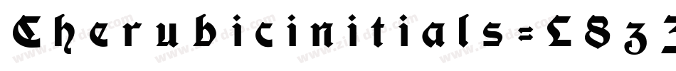 Cherubicinitials-L8zZ字体转换