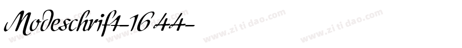 Modeschrift-1644字体转换